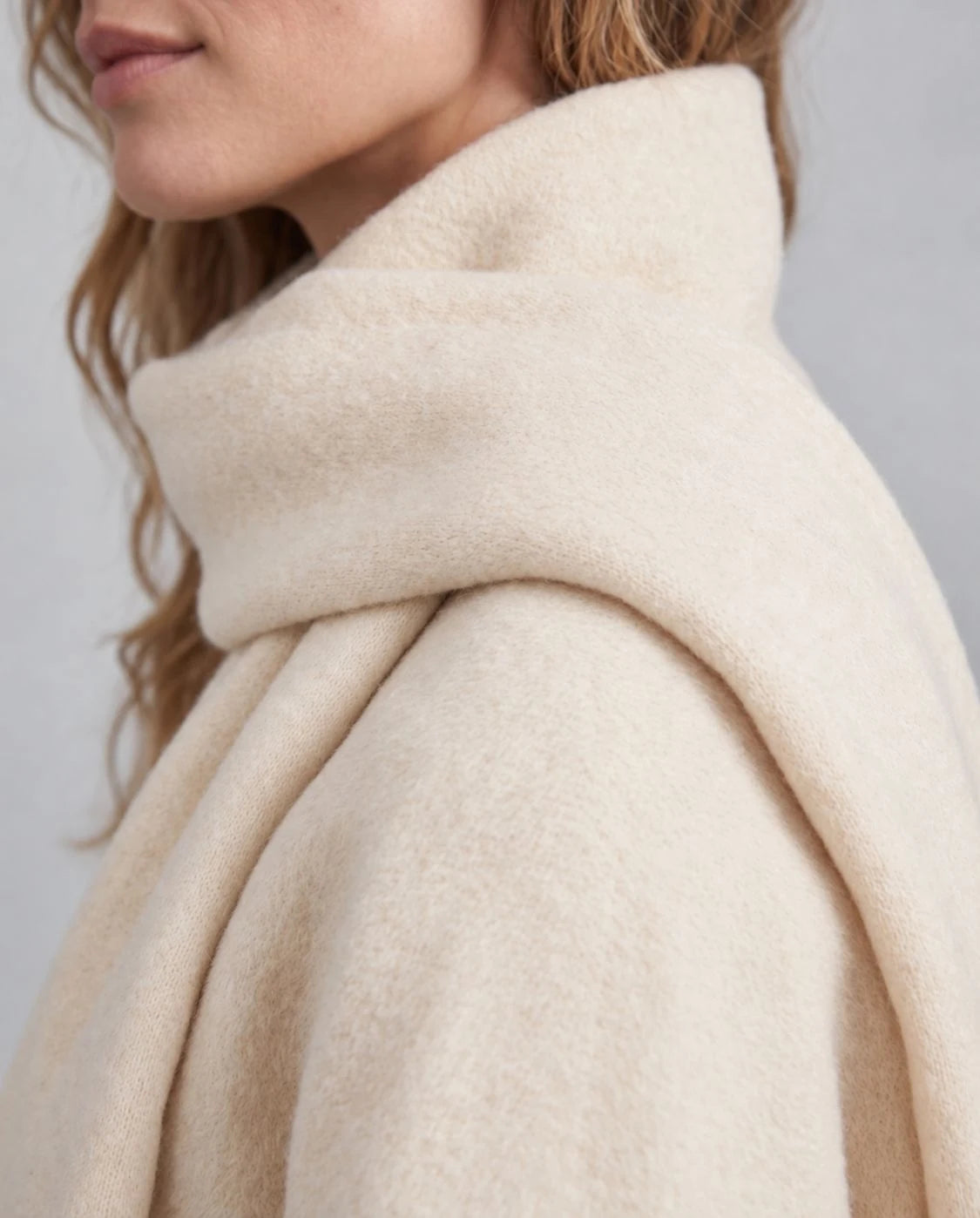 Snowfield Wool Oversized Stand-Collar Jacket