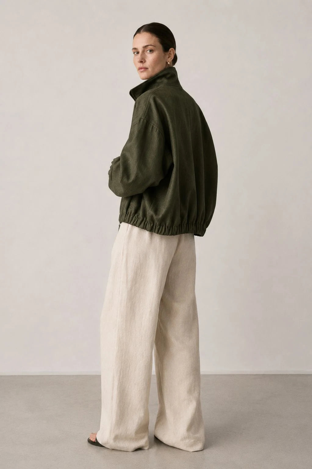 Wildwood Linen Bomber Jacket