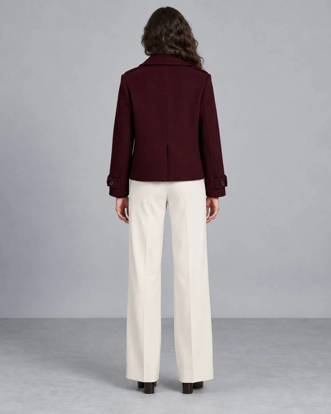 Harborview Wool Double-Breasted Coat