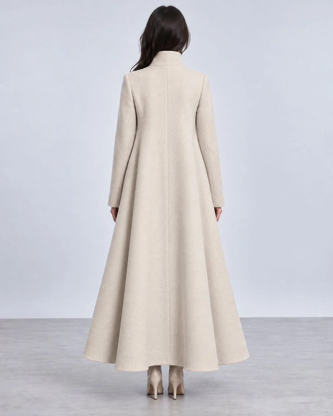 Everglade Wool Fit-and-Flare Coat