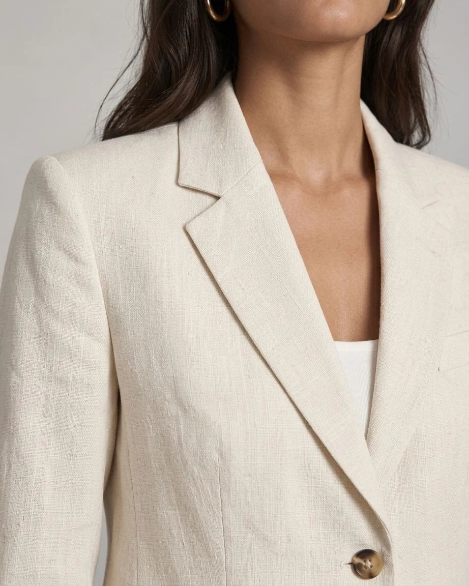 Windmere Linen Single-Breasted Blazer
