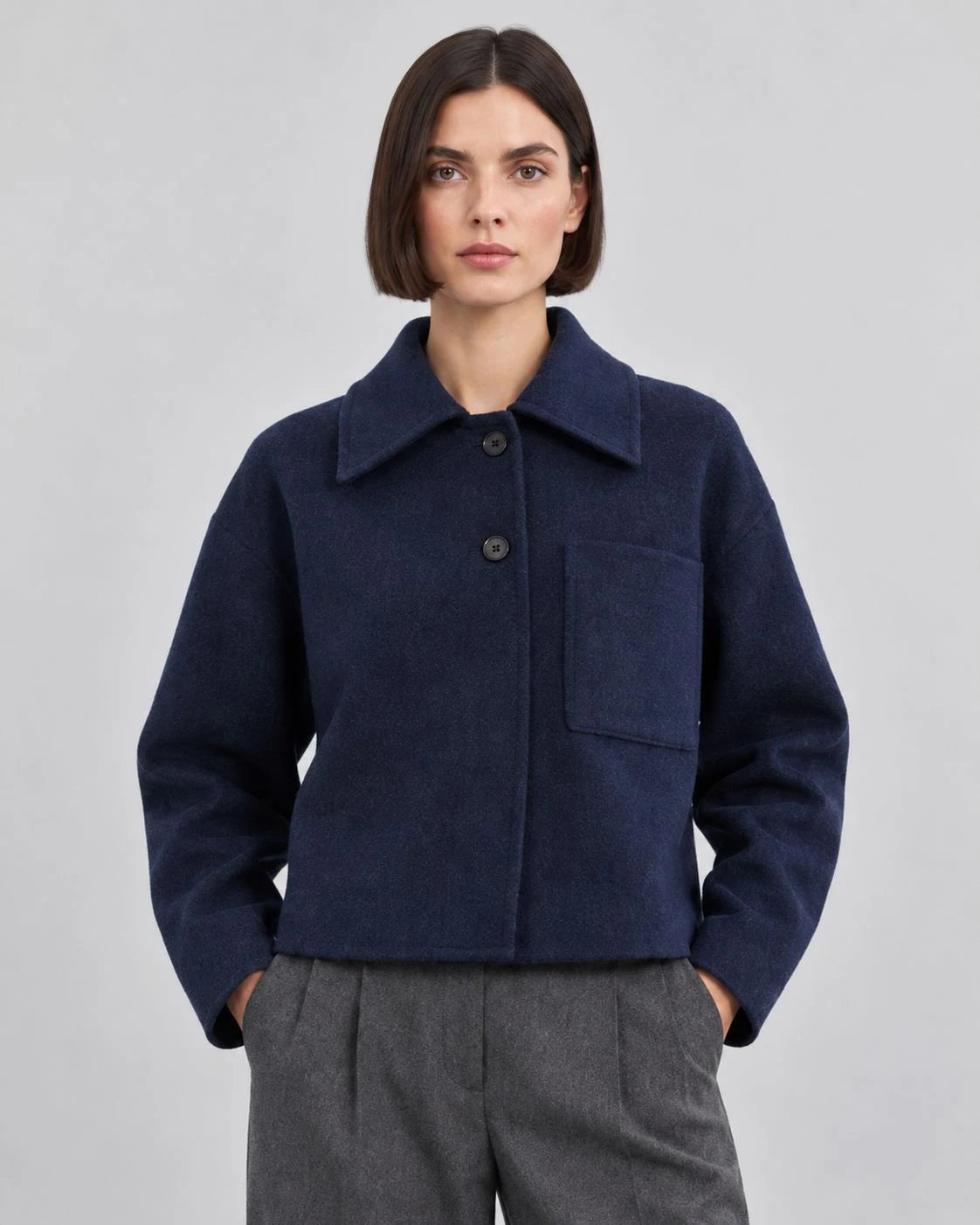 Copperline Wool Cropped Jacket