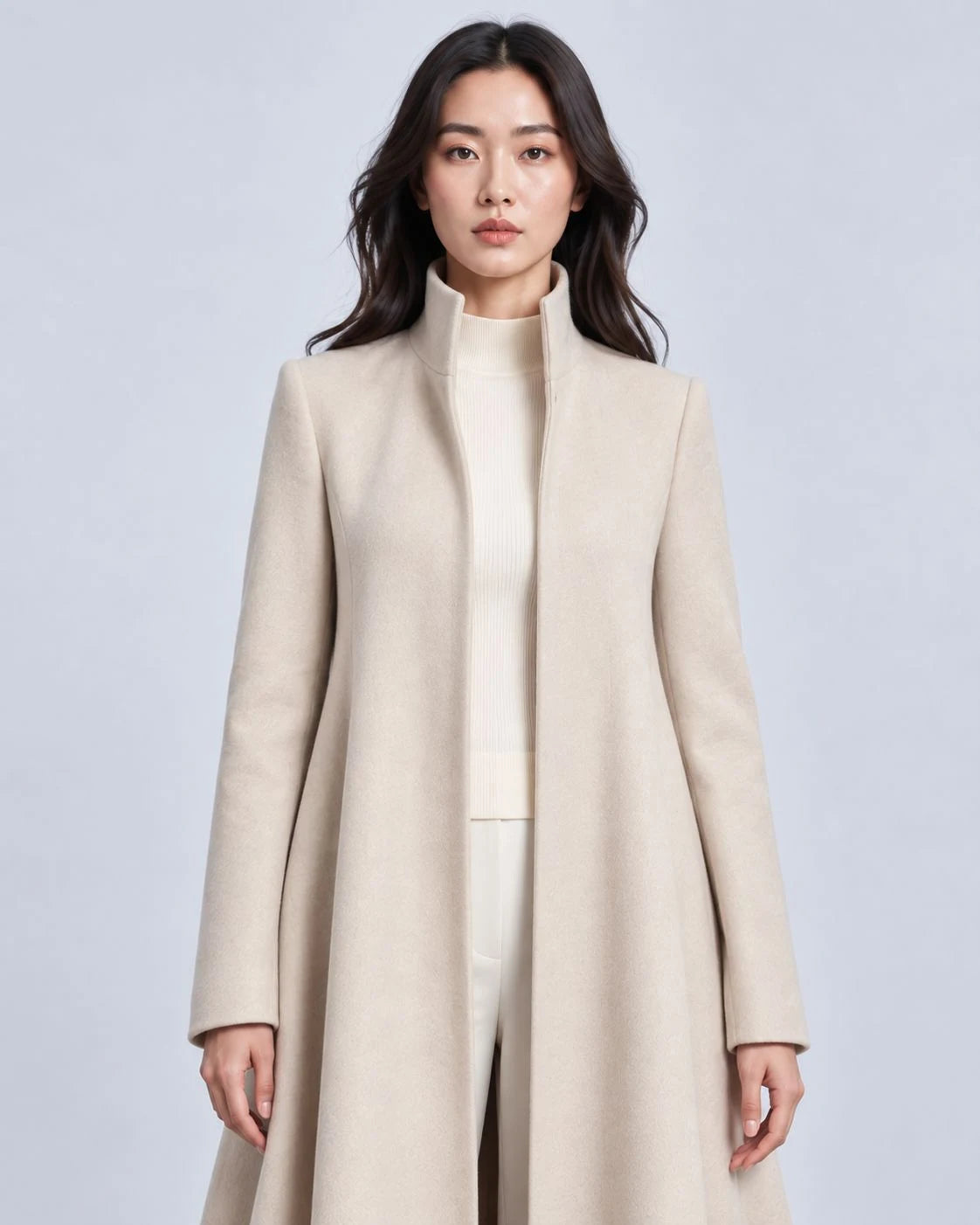 Everglade Wool Fit-and-Flare Coat