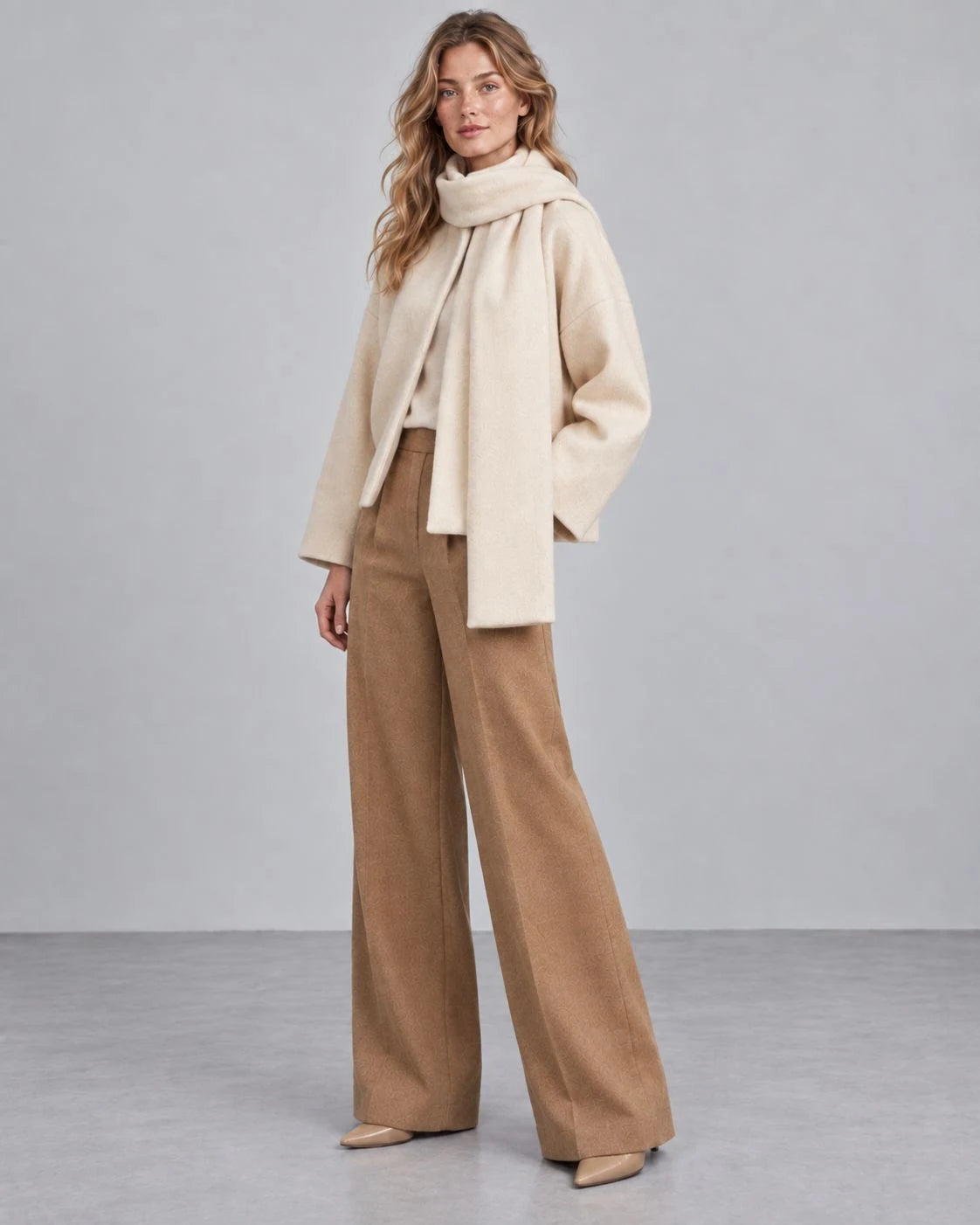 Snowfield Wool Oversized Stand-Collar Jacket