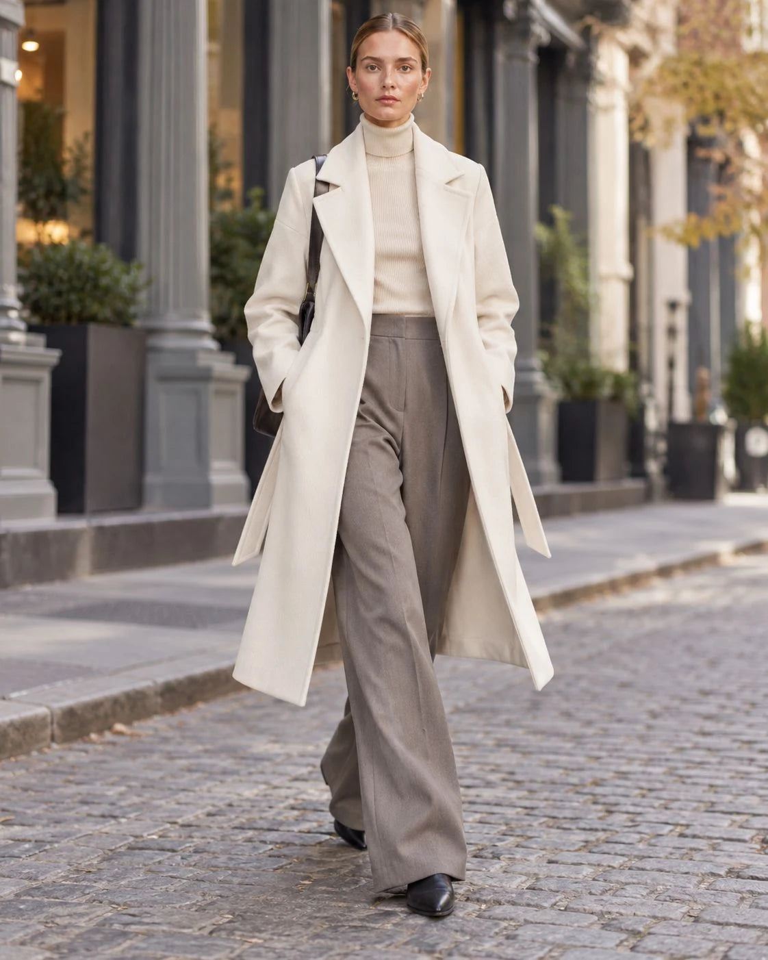 Starling Wool Belted Wrap Coat