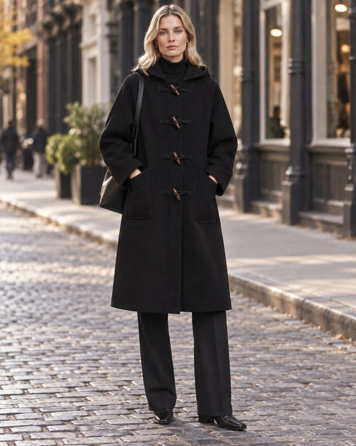 Driftwood Wool Toggle-Front Coat