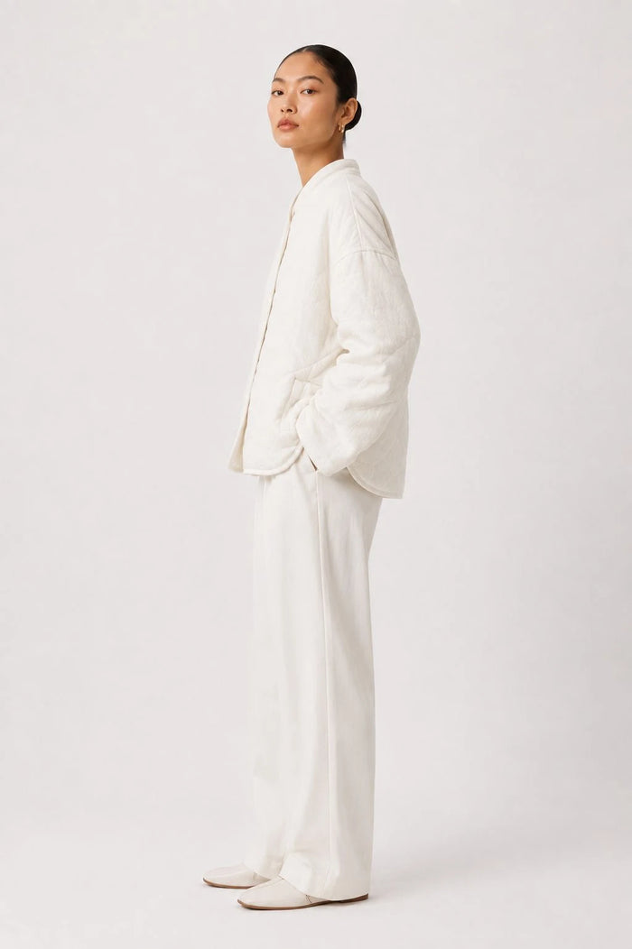 Frostwood Linen Quilted Liner Jacket lifestyle