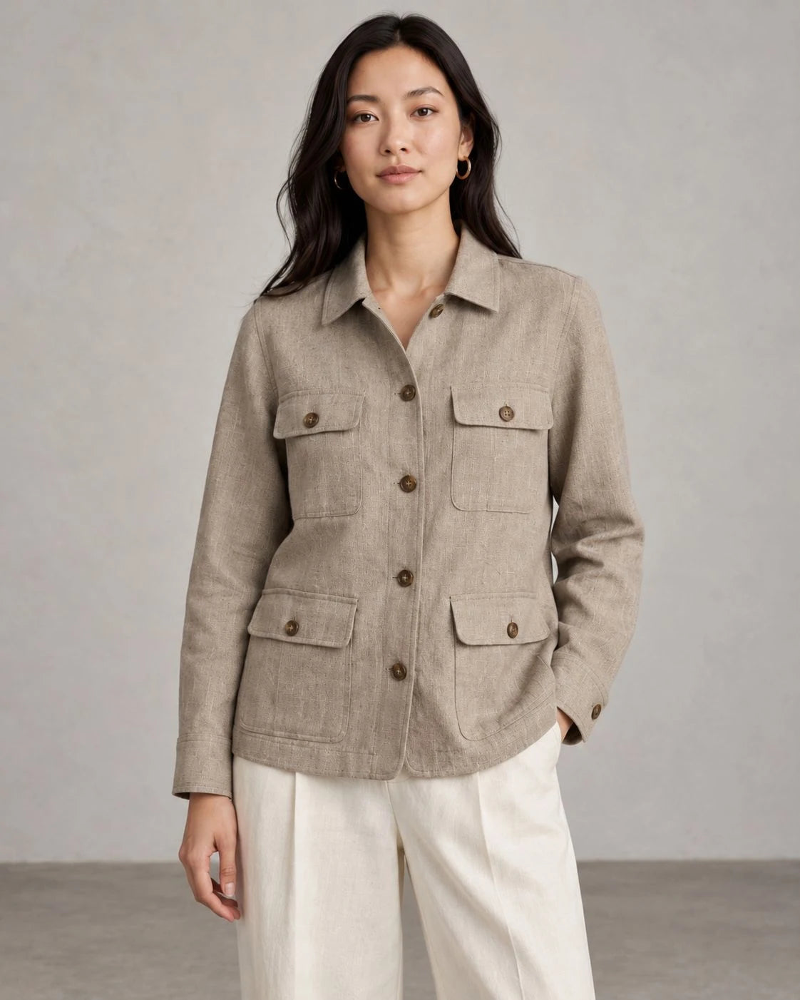 Fernhollow Linen Safari Jacket