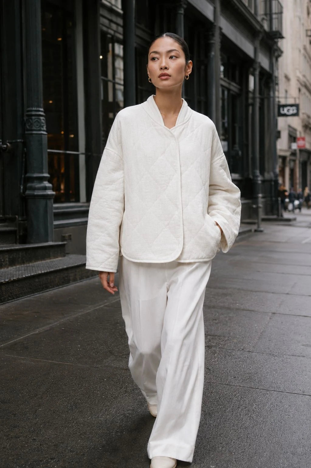 Frostwood Linen Quilted Liner Jacket