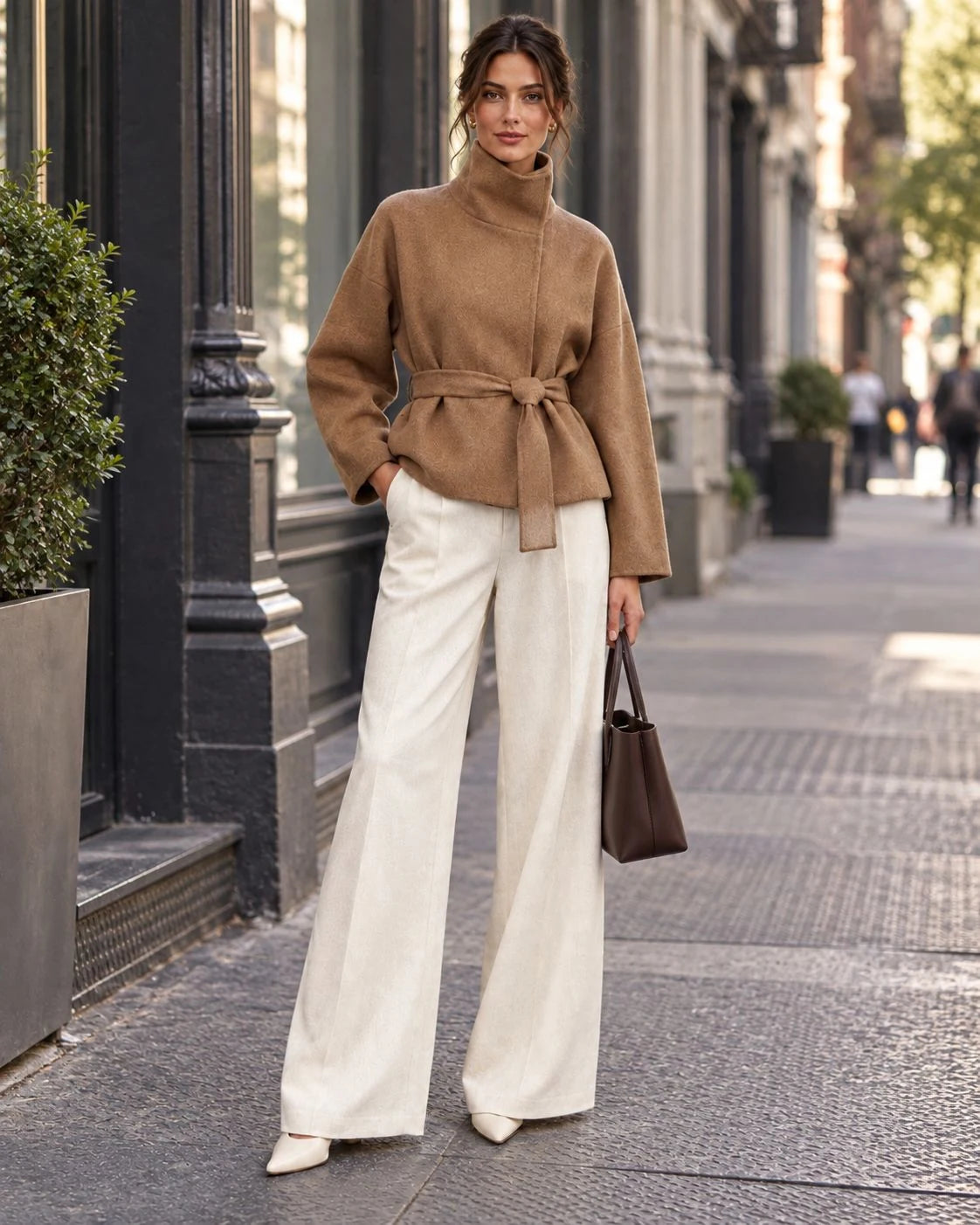 Stonehaven Wool Belted Wrap Jacket