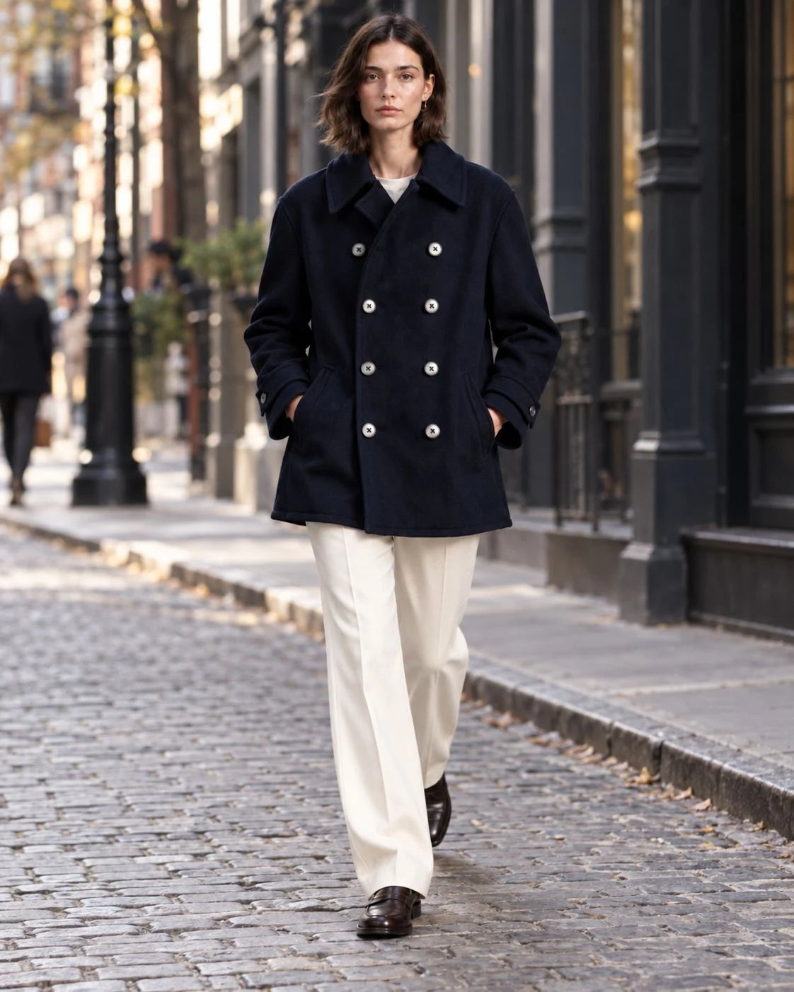 Aurora Wool Double-Breasted Coat