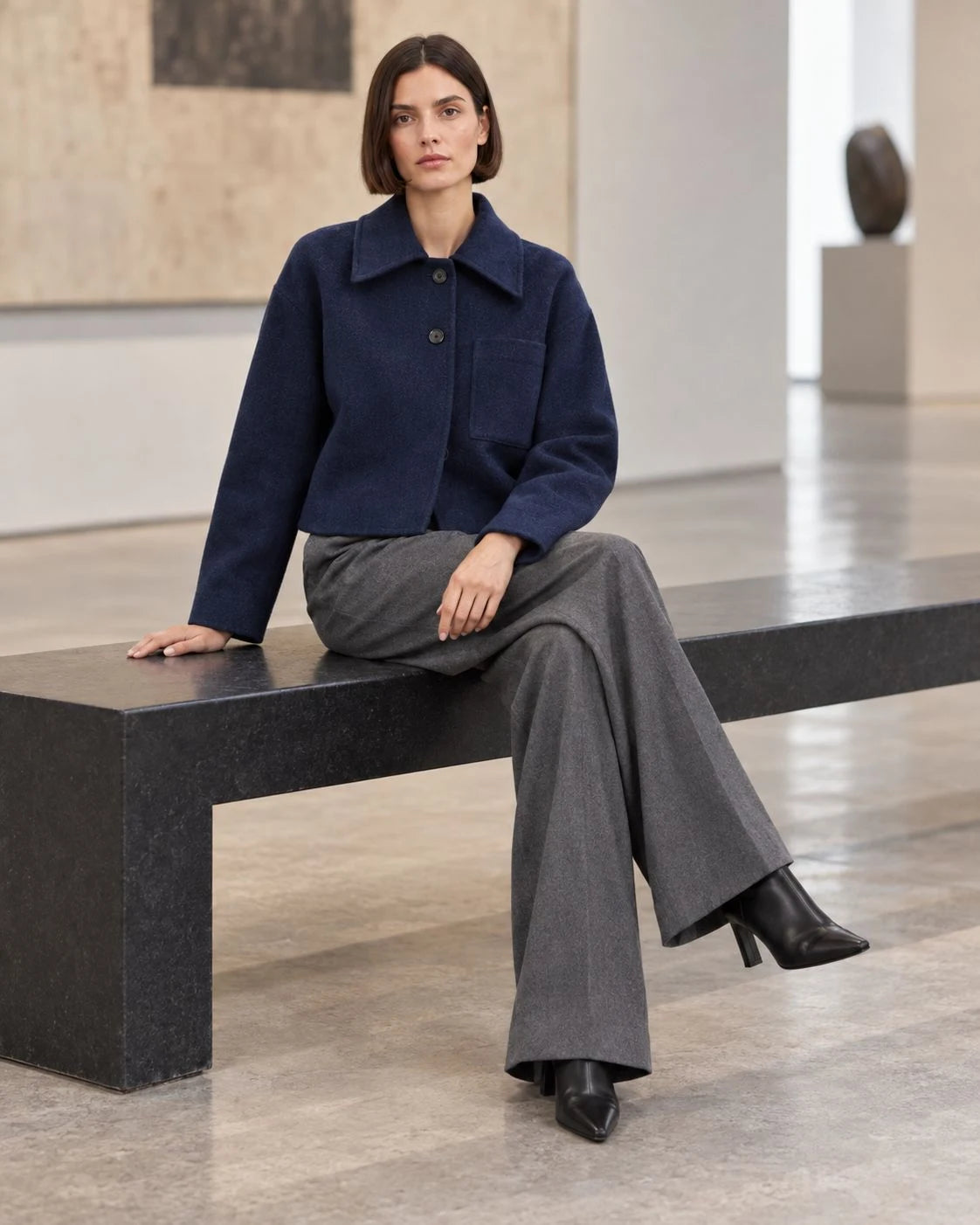 Copperline Wool Cropped Jacket