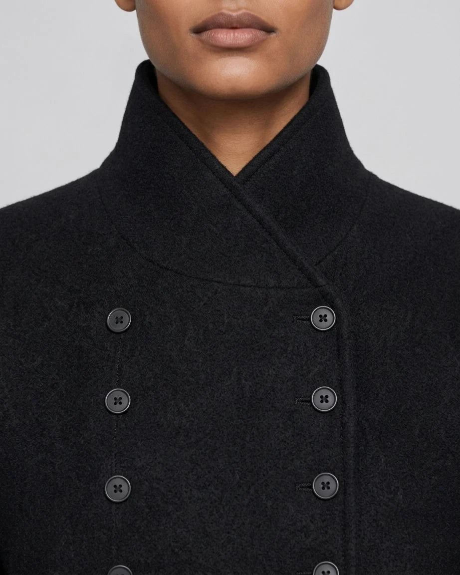 Ravenmoor Wool Double-Breasted Military Jacket