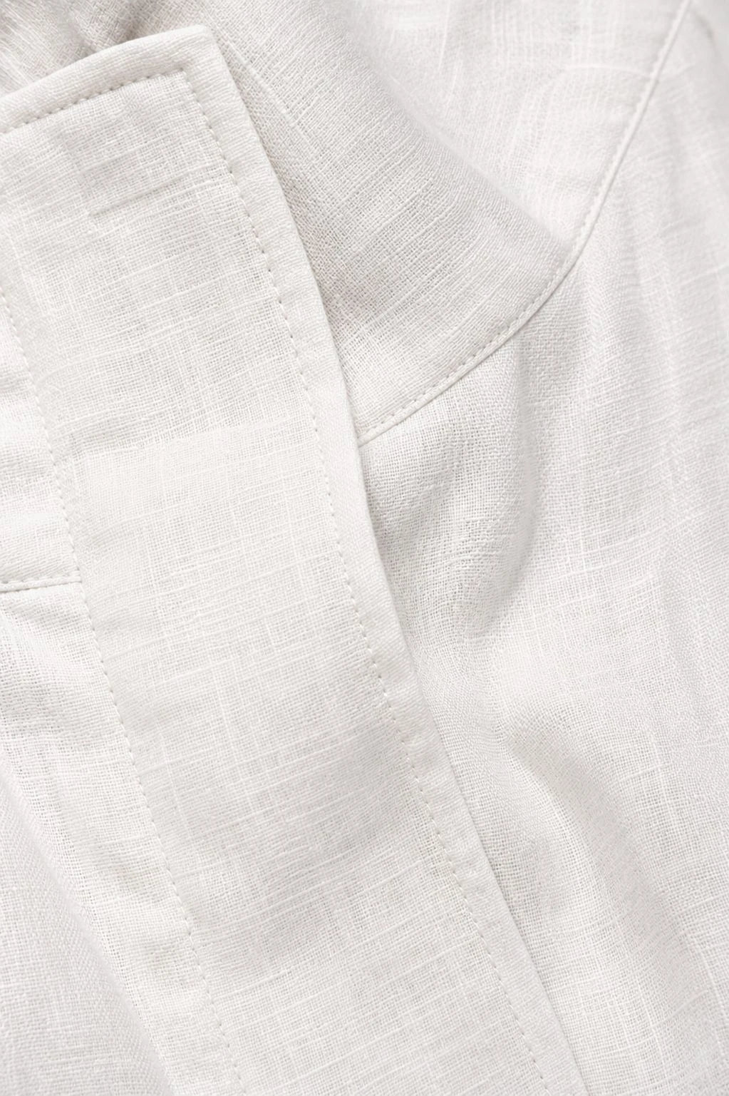 Glacier Linen Bomber Jacket