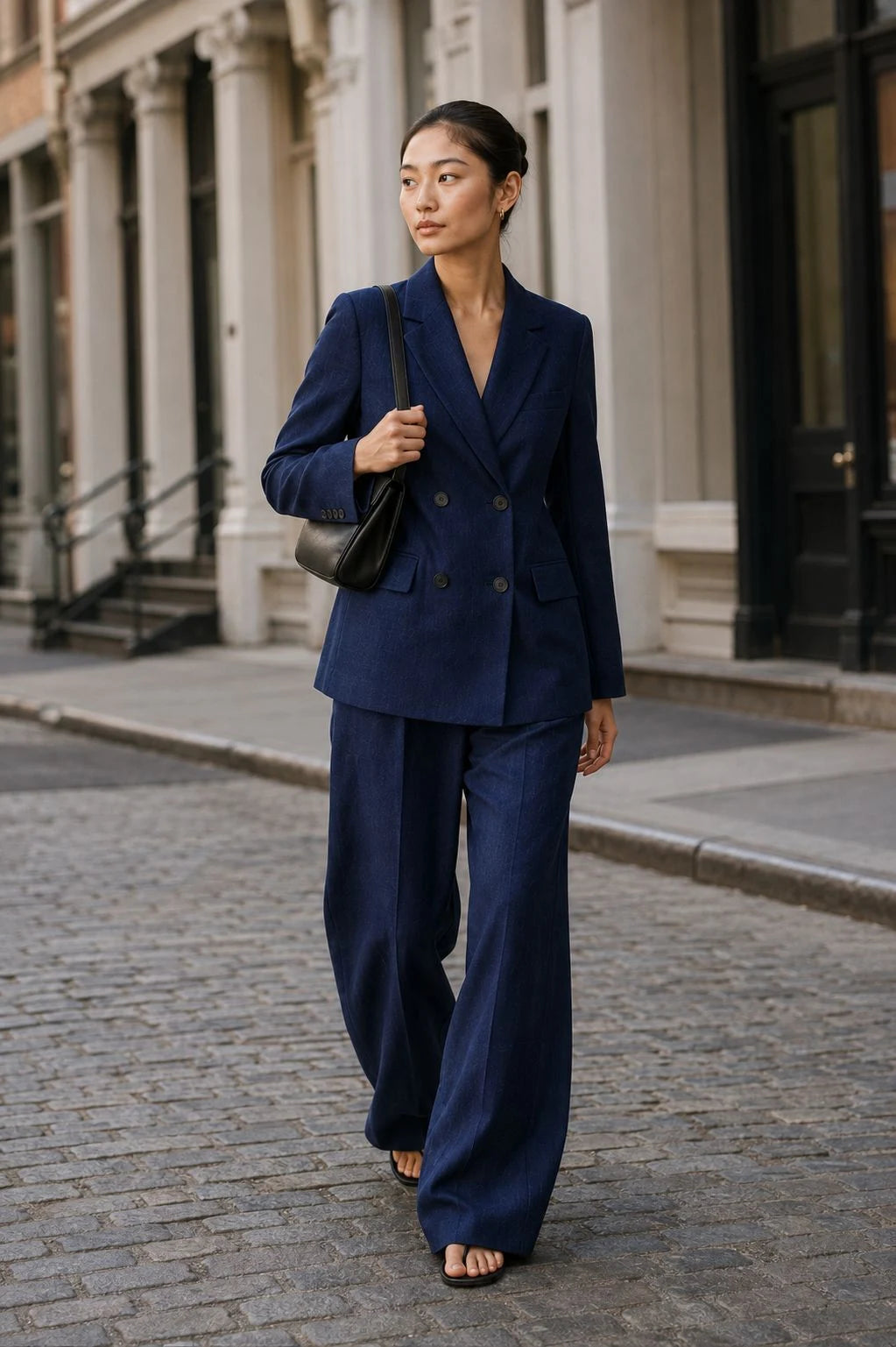 Ridgeline Linen Double-Breasted Blazer