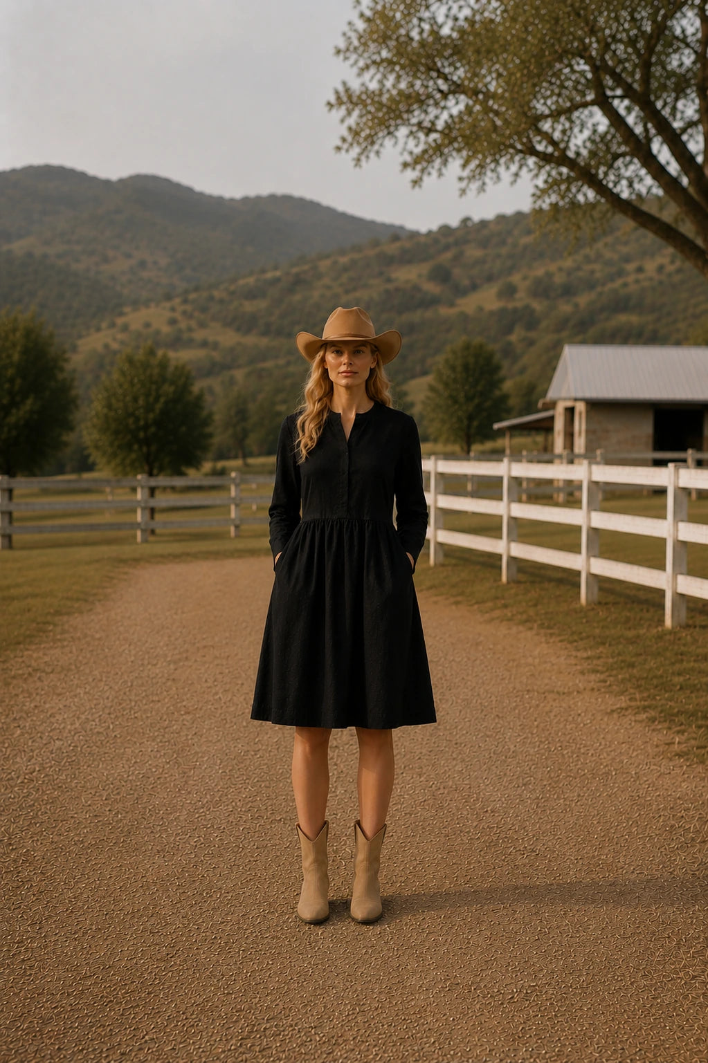 Portofino Linen Button-Front Midi Dress