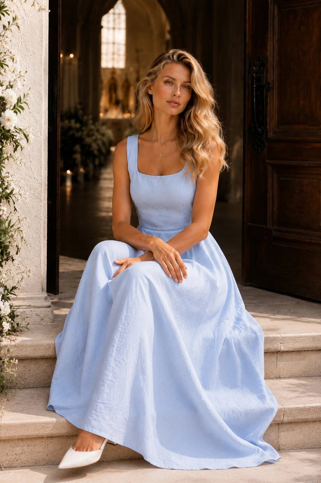 Lucca Linen Maxi Dress