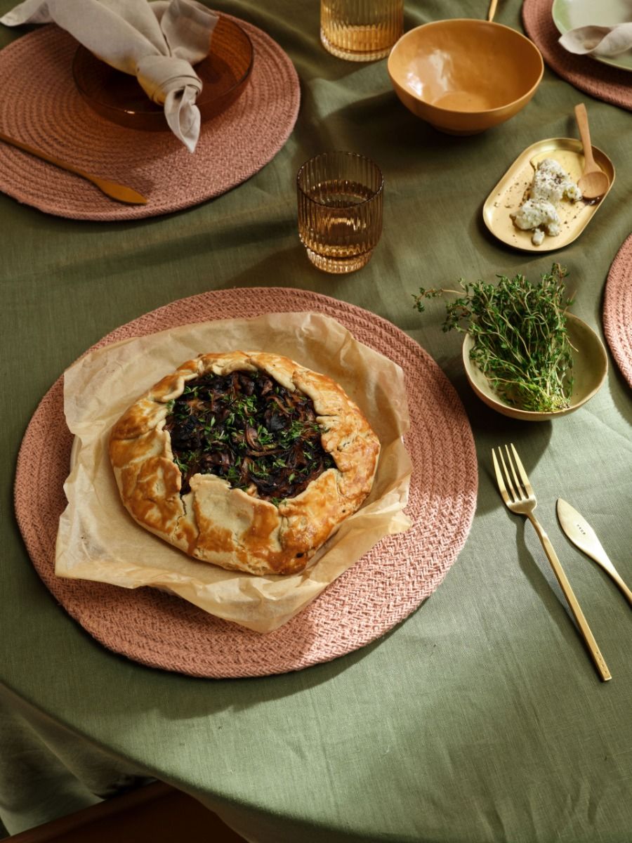 Moss Green Linen Table Cloth