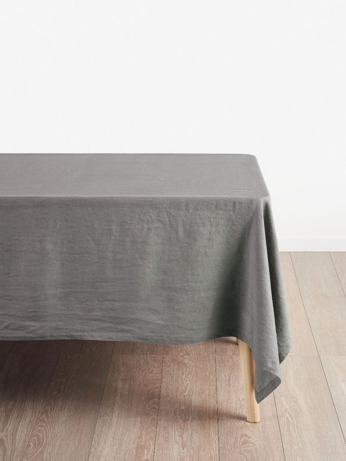 Grey Linen Table Cloth lifestyle