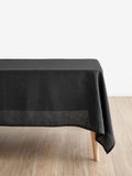 Nappe en lin noir