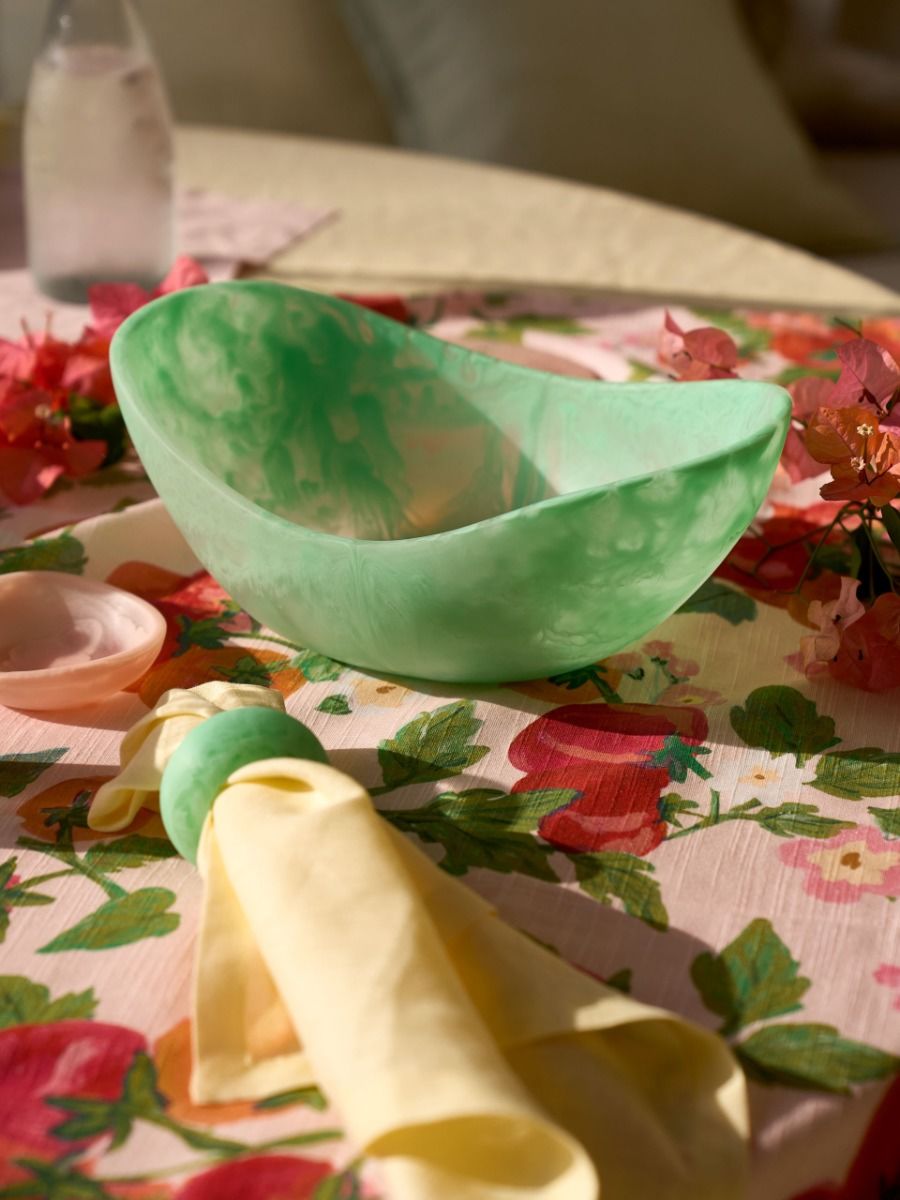 Ensemble de serviettes en lin jaune beurre