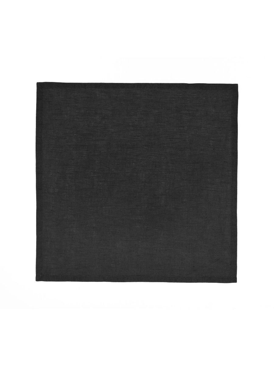 Ensemble de serviettes en lin noir