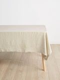 Ivory  linen table cloth