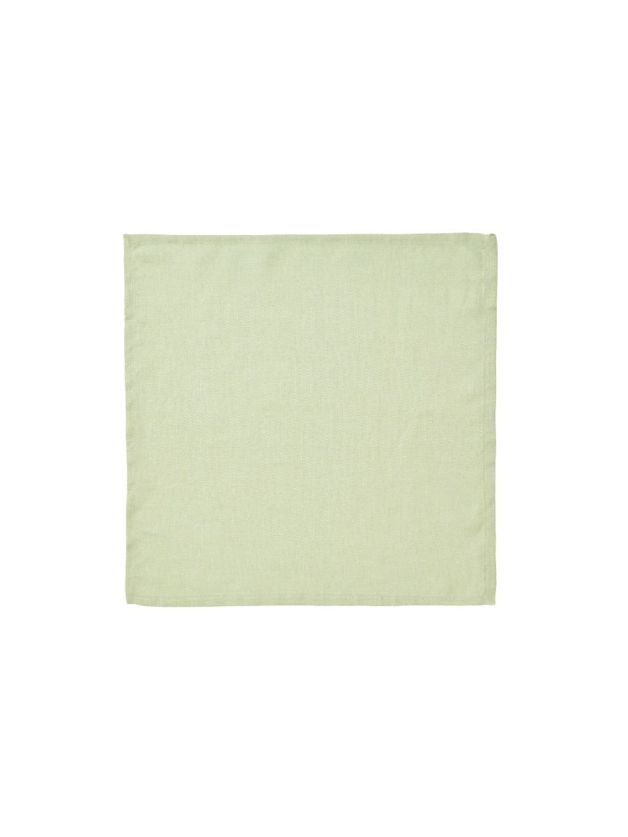 Set di tovaglioli in lino verde mare styled for breakfast