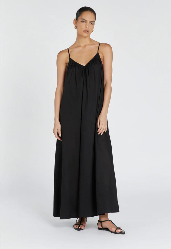 Black Cotton MaxiDress