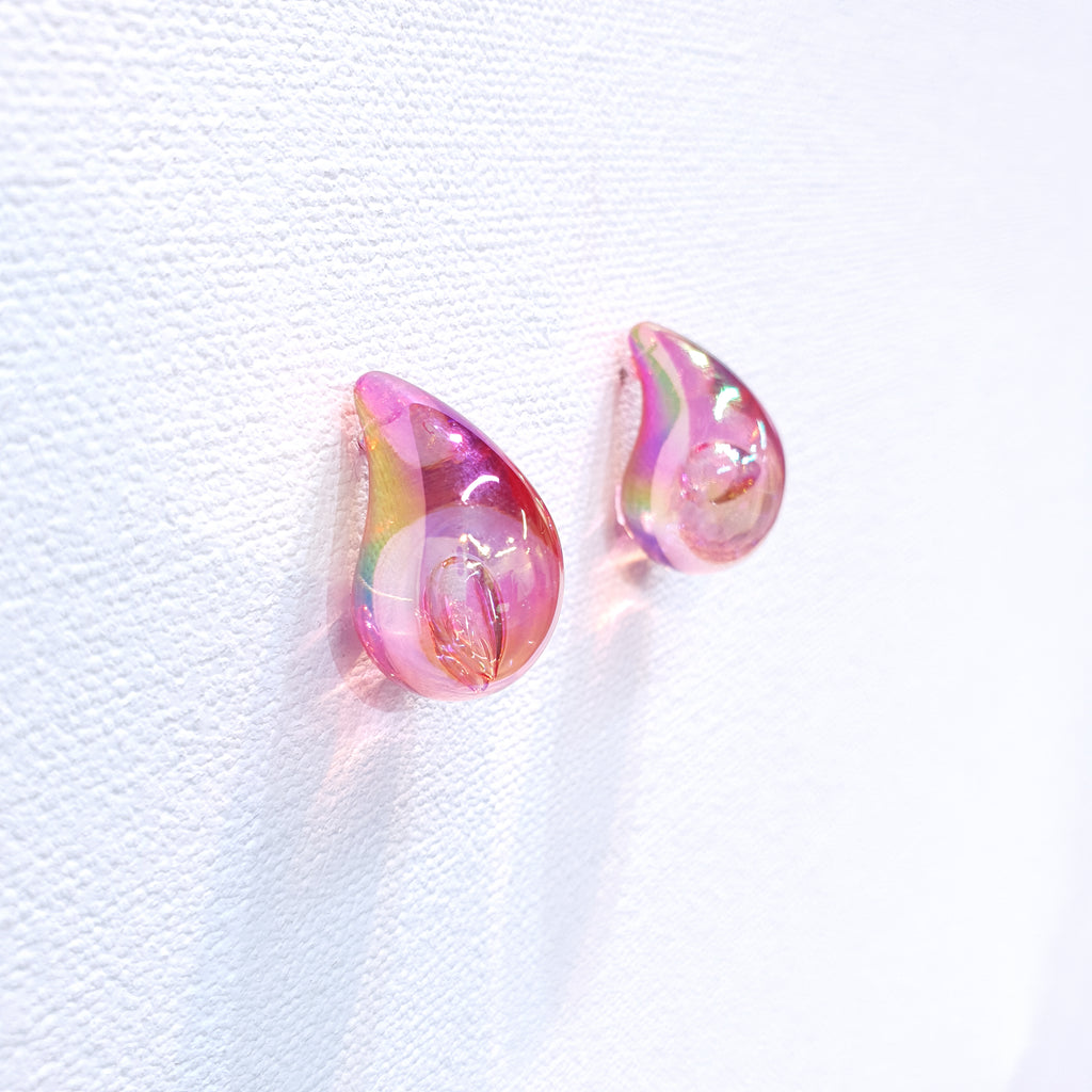 Pink Earrings - Stunning Water Drop Crystal Earrings | November 28