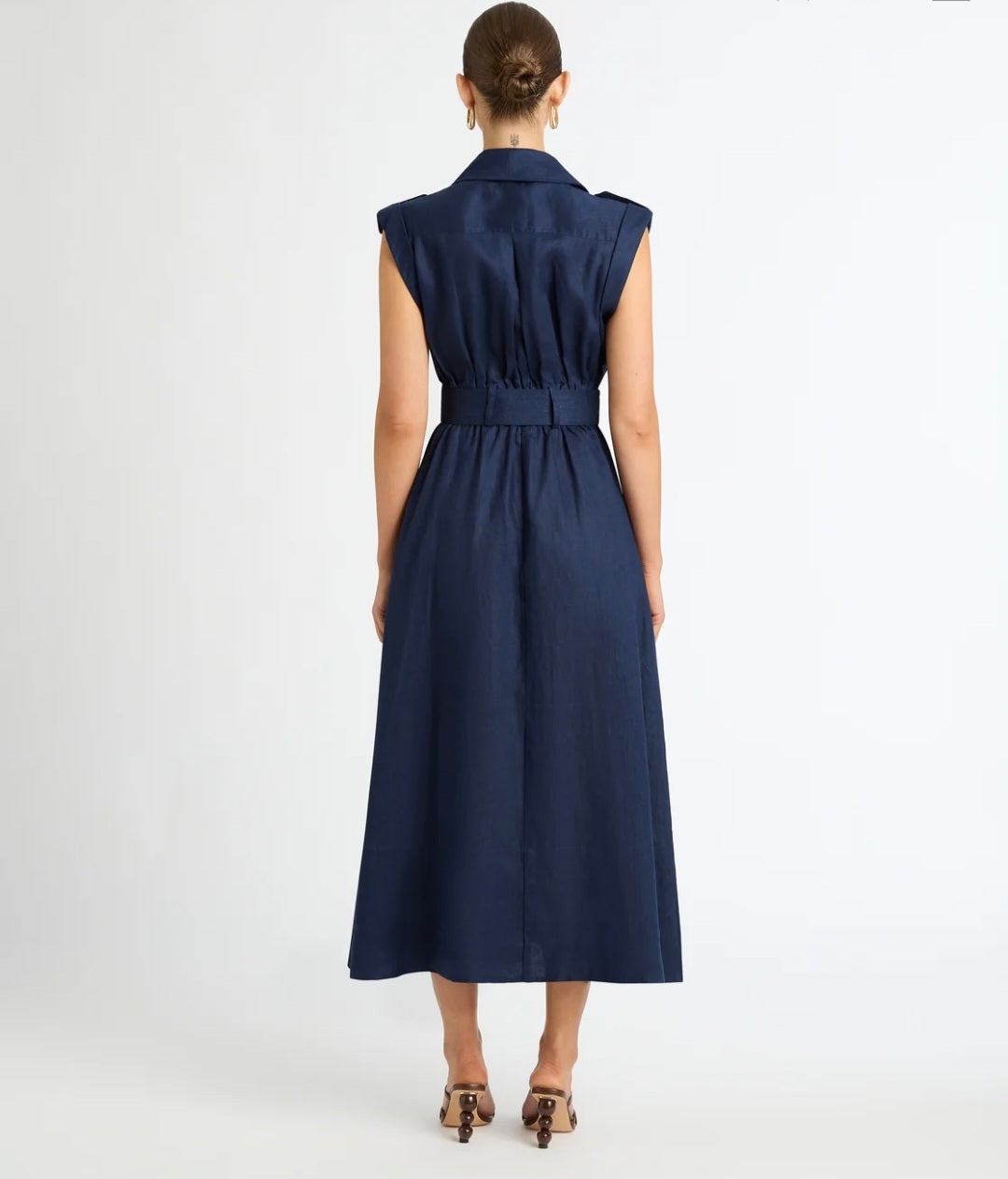 Sorrento Linen Utility Midi Dress