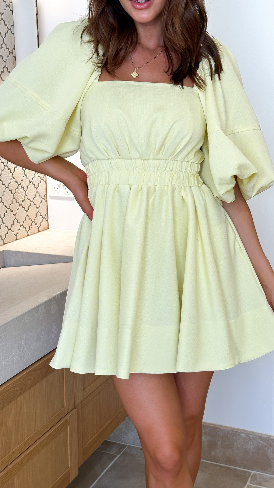 Butter Yellow Dress