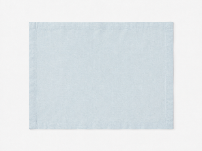 Powder Blue Linen Table Placemat Set lifestyle