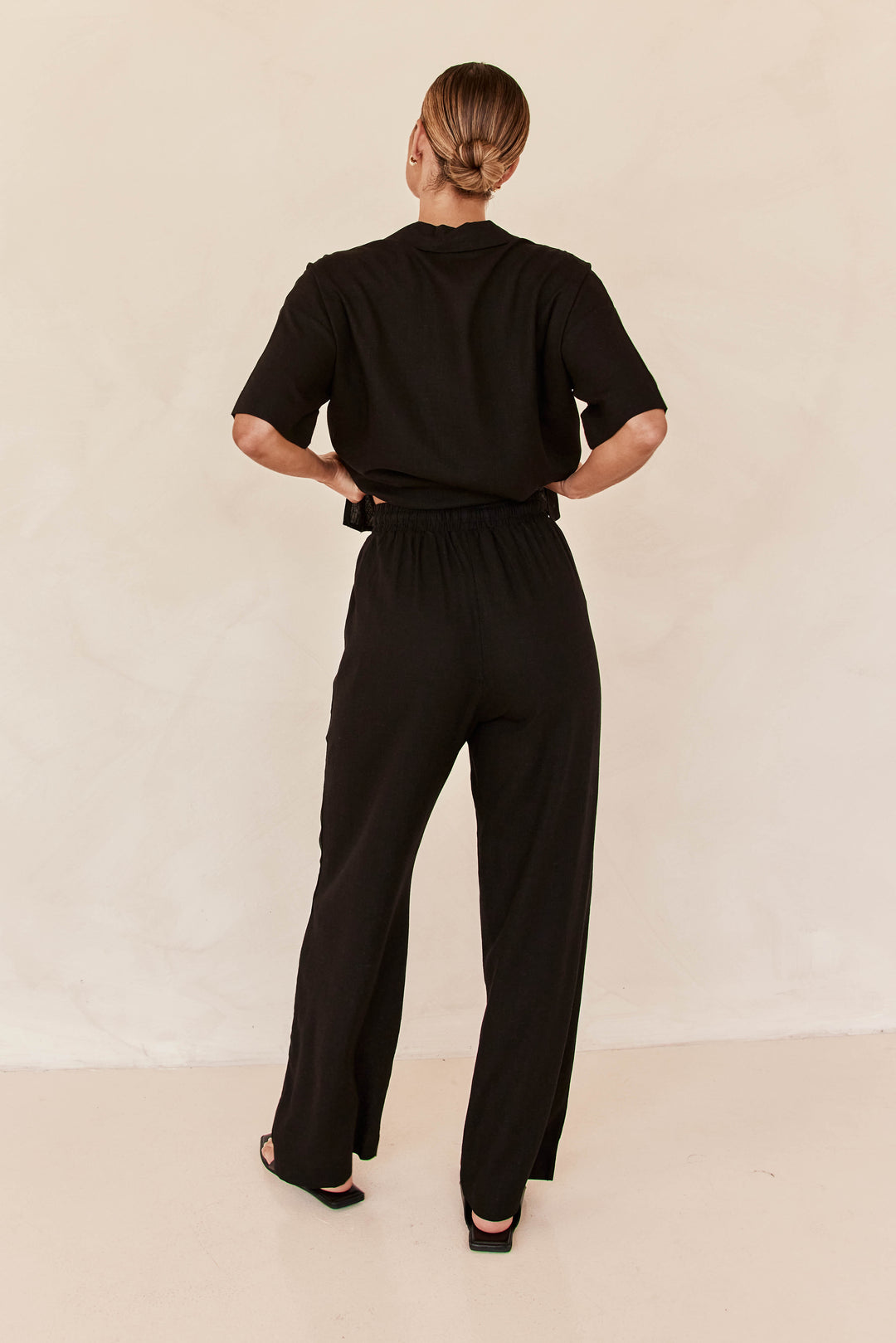 Ensemble coordonné en lin noir