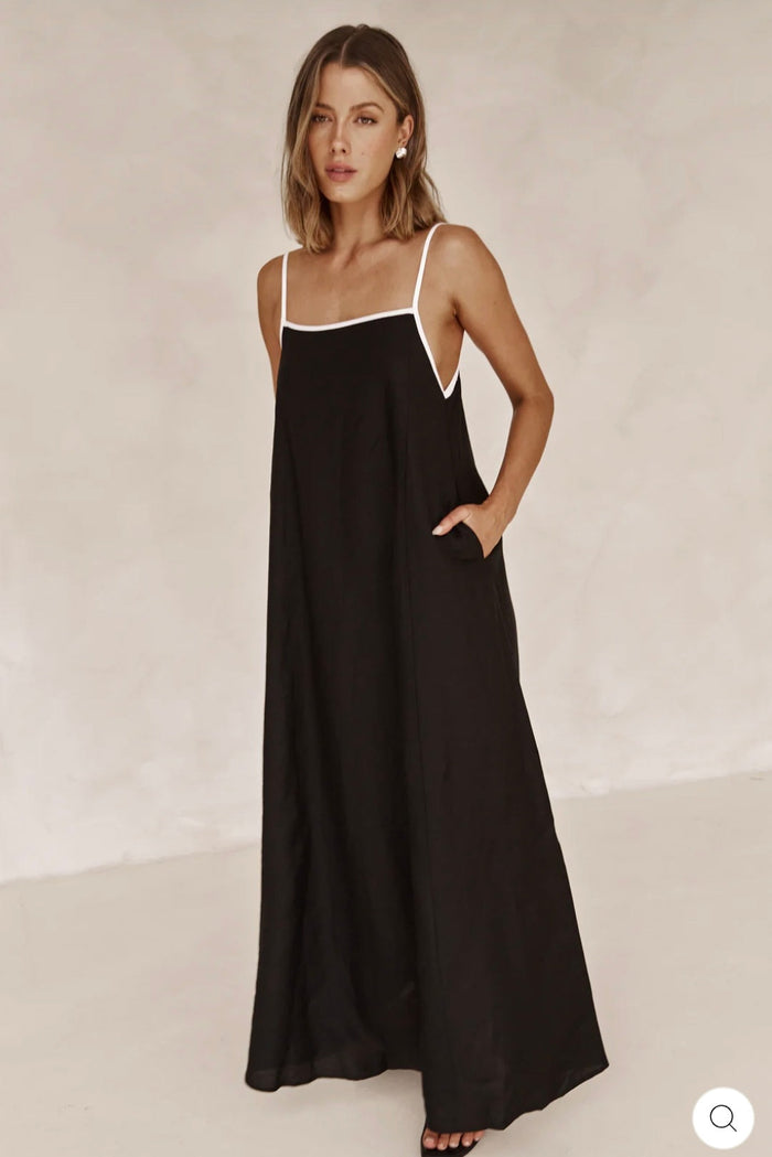Black & White Cotton Dress