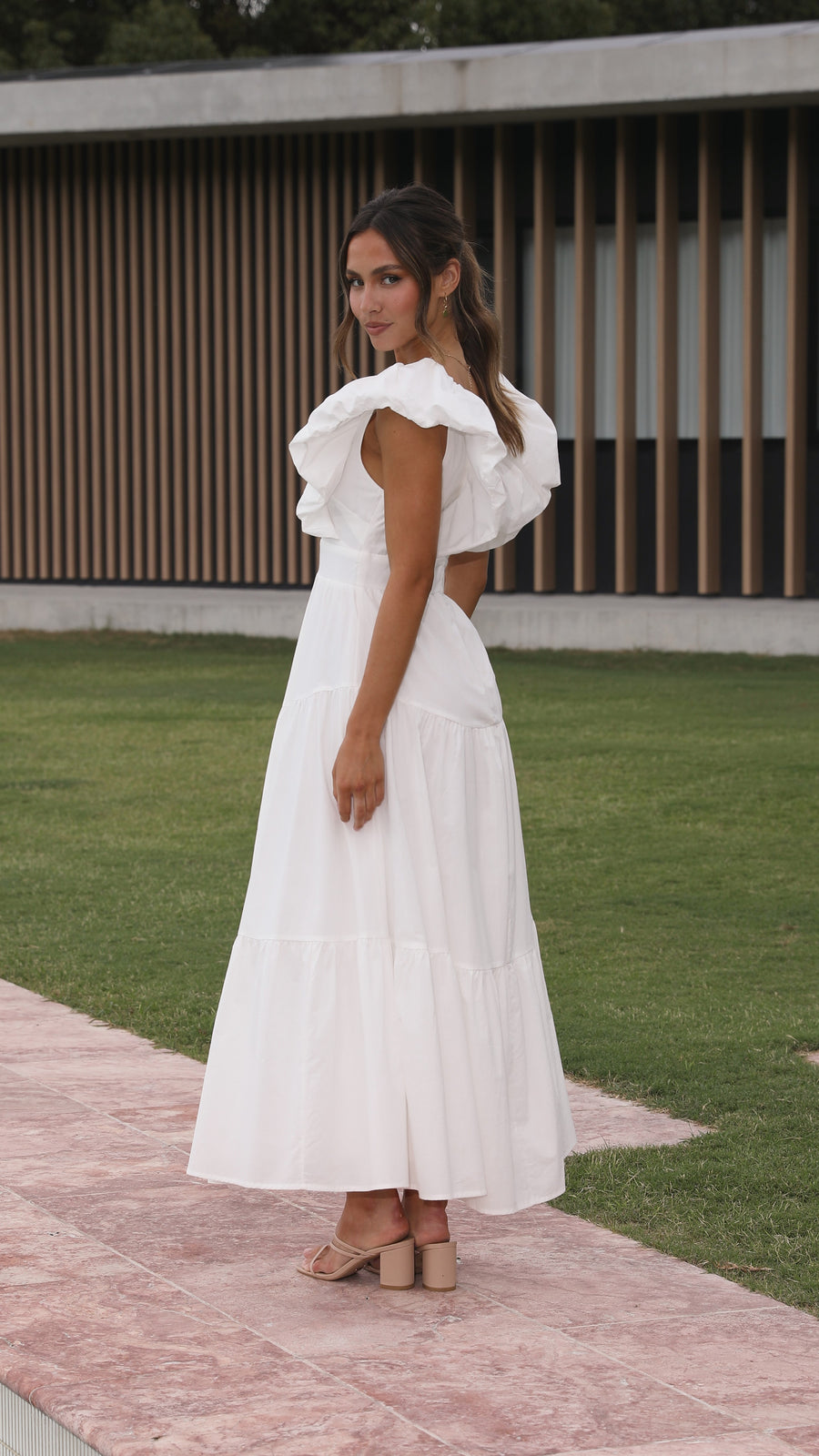 White Cotton Maxi Dress