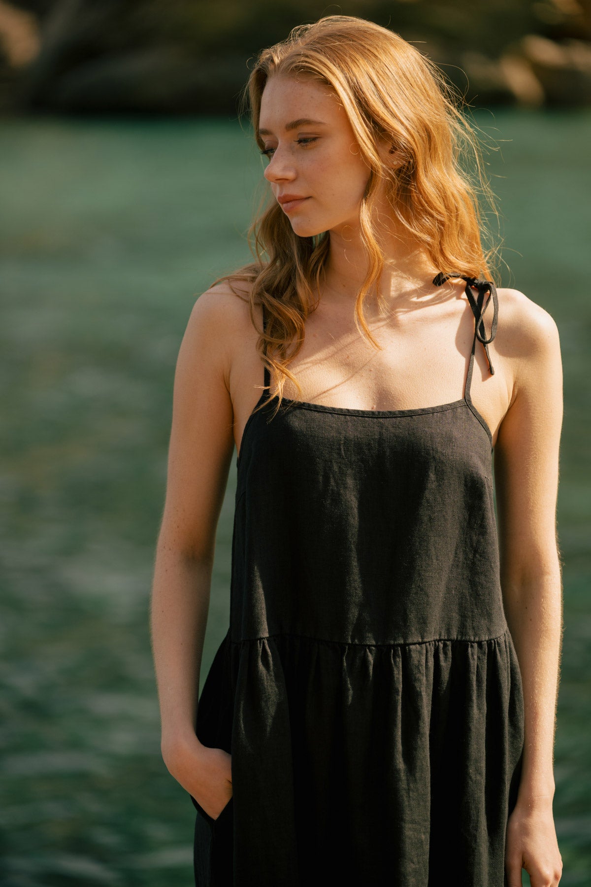 Black Linen Dress