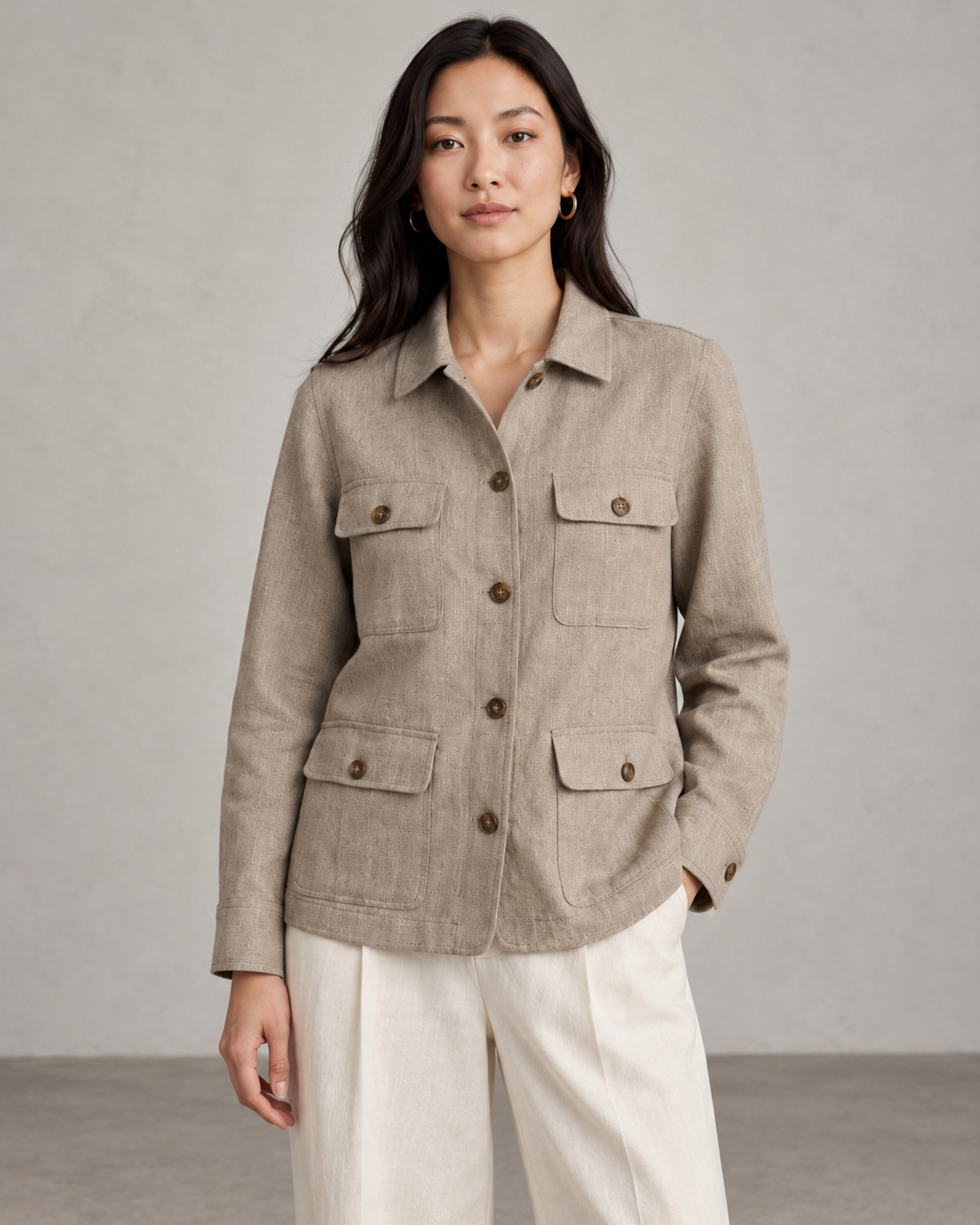 Fernhollow Linen Safari Jacket