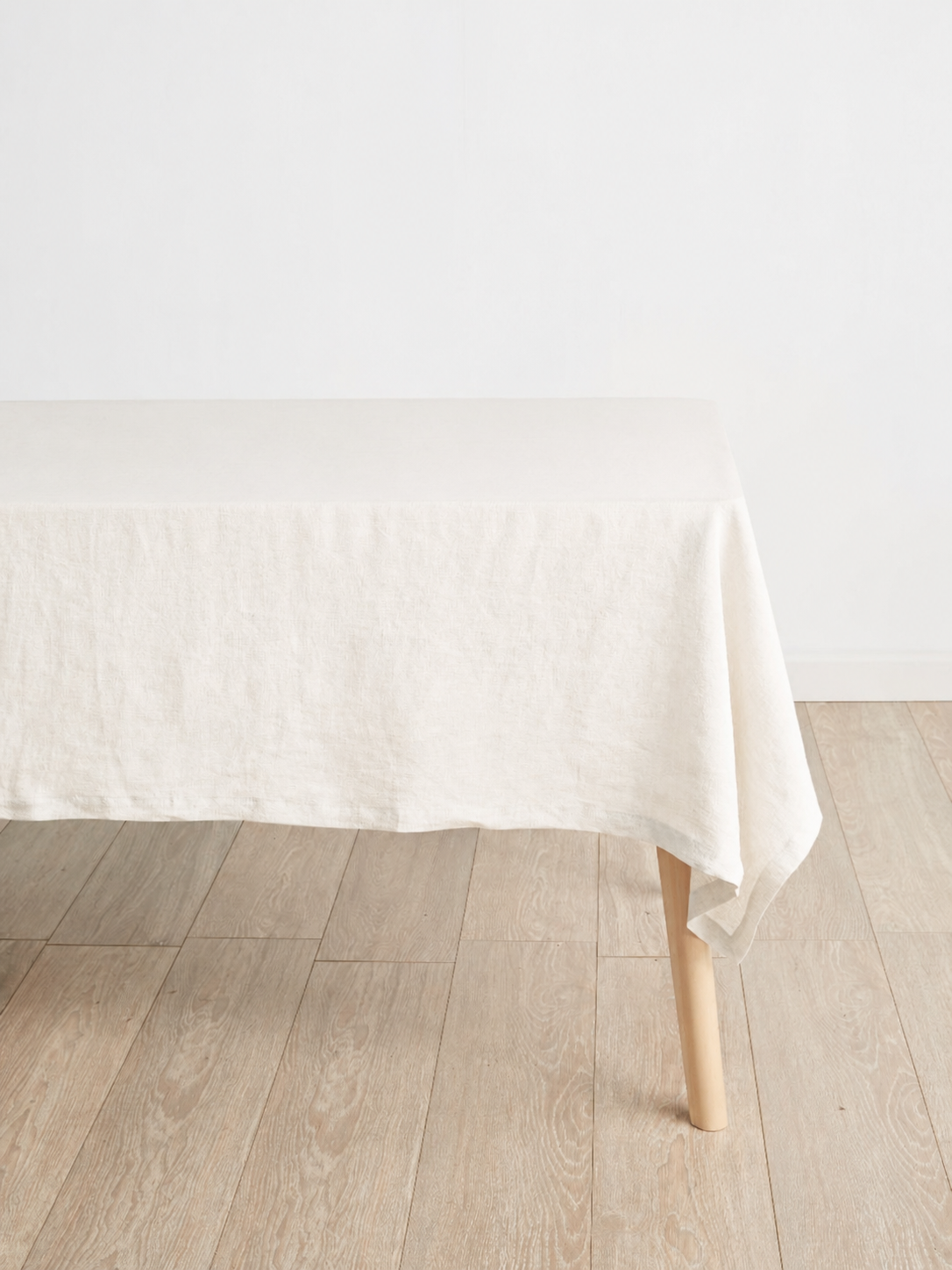 Ivory Linen Table Cloth