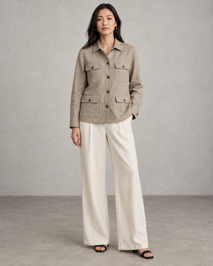 Fernhollow Linen Safari Jacket