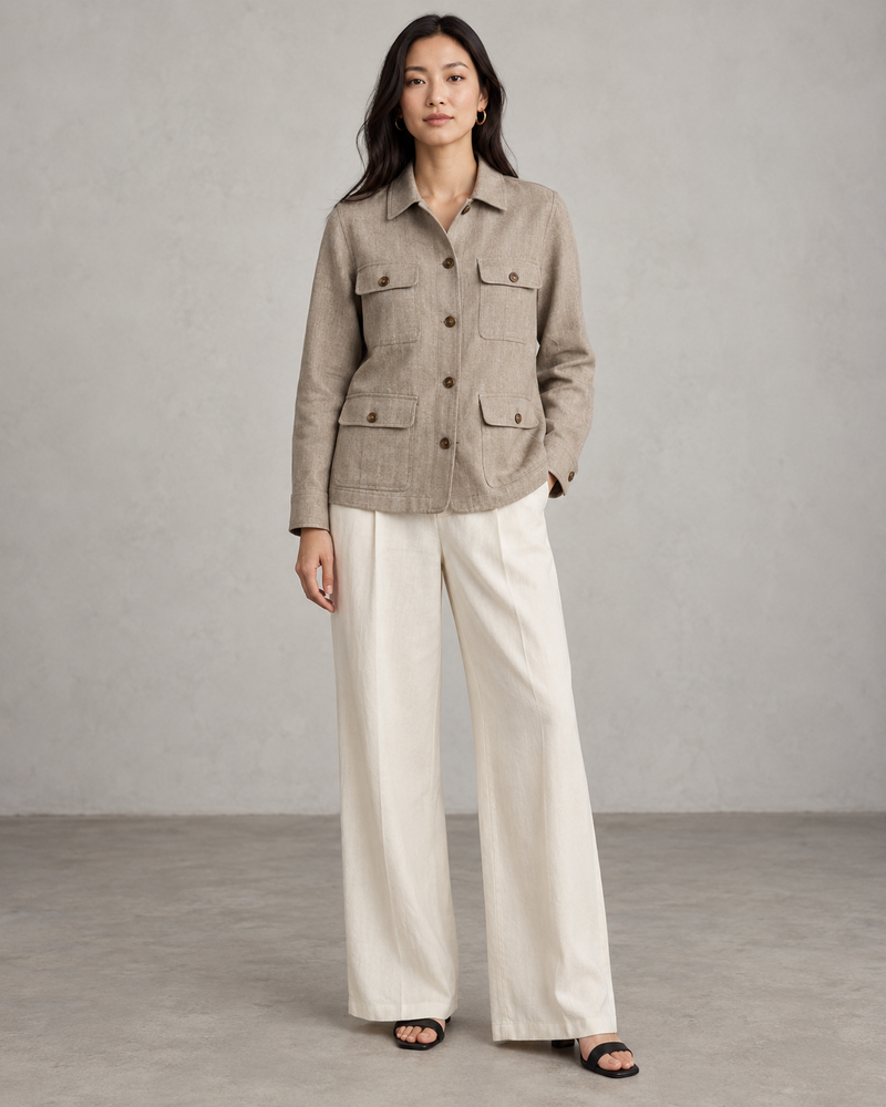 Fernhollow Linen Safari Jacket