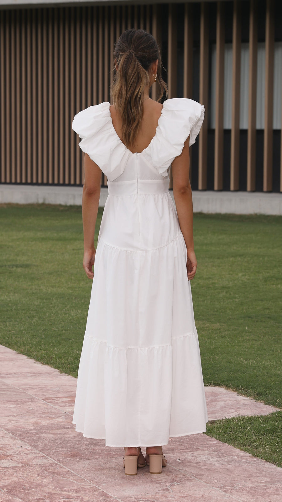 White Cotton Maxi Dress