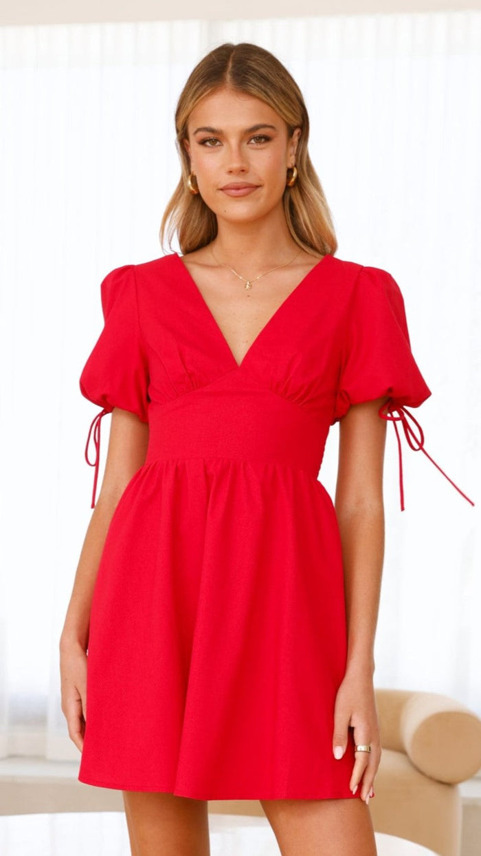 Robe Courte Rouge