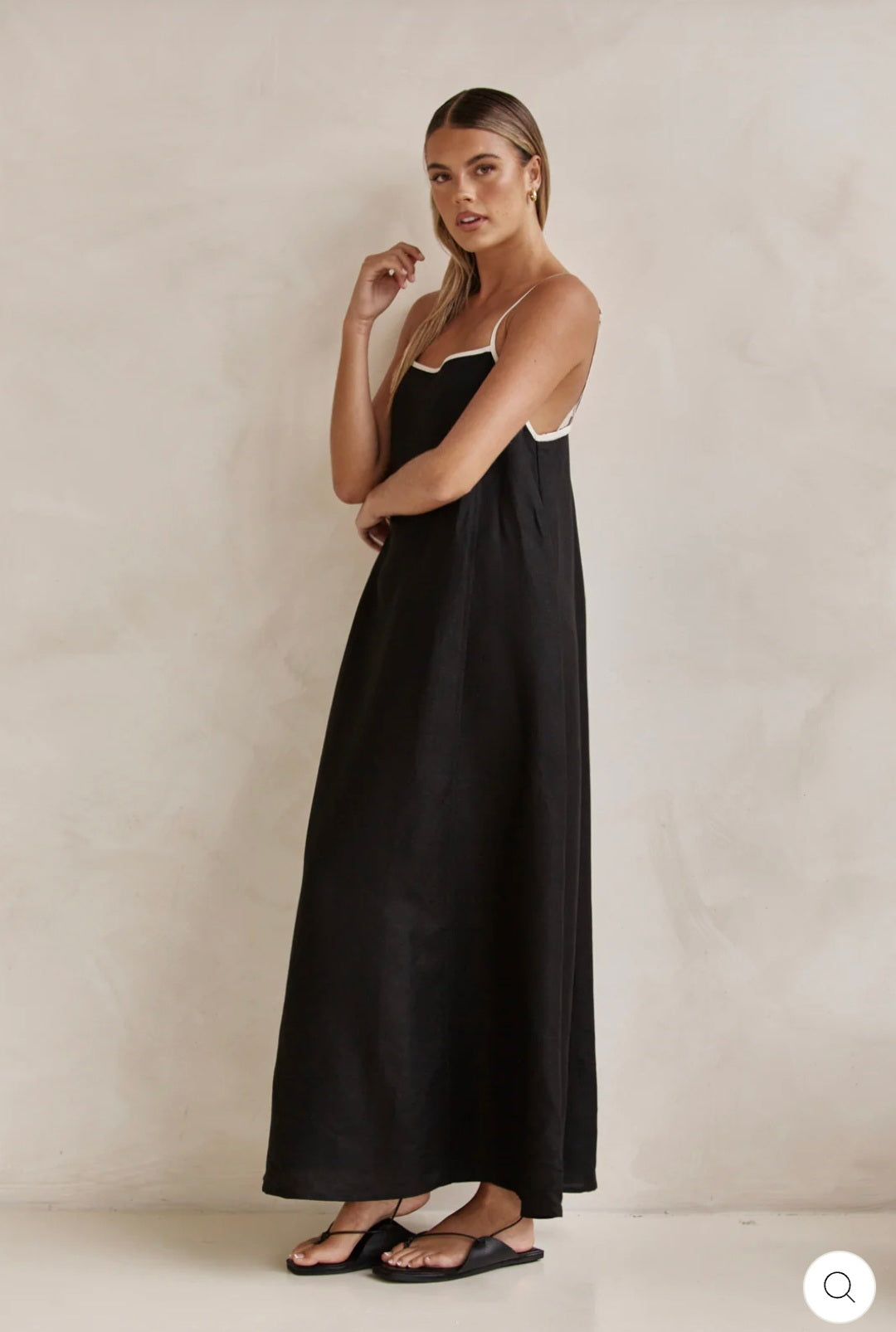Black & White Cotton Dress