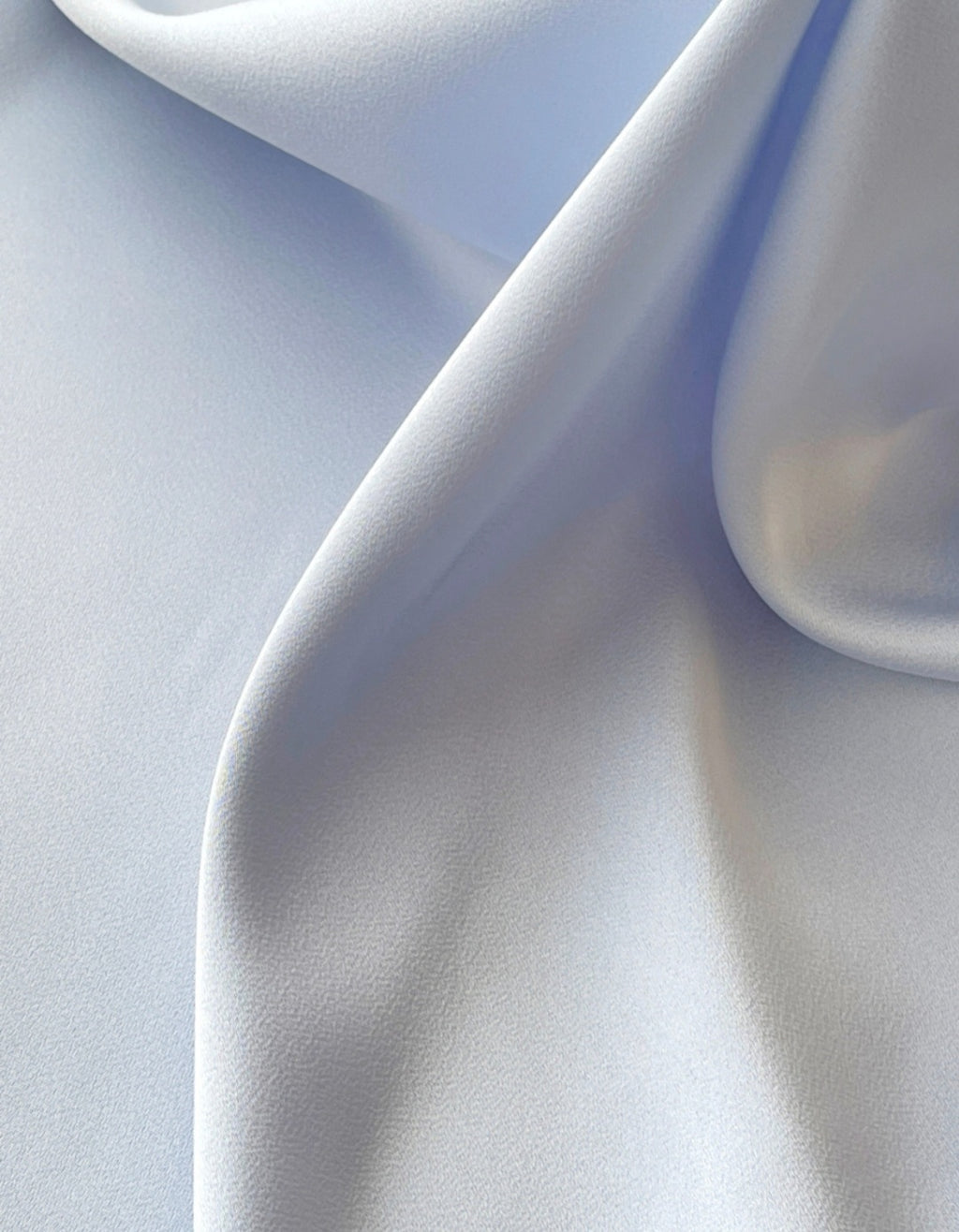 Long Sleeve Top with V-Neck and Gathered Details in Crepe Georgette