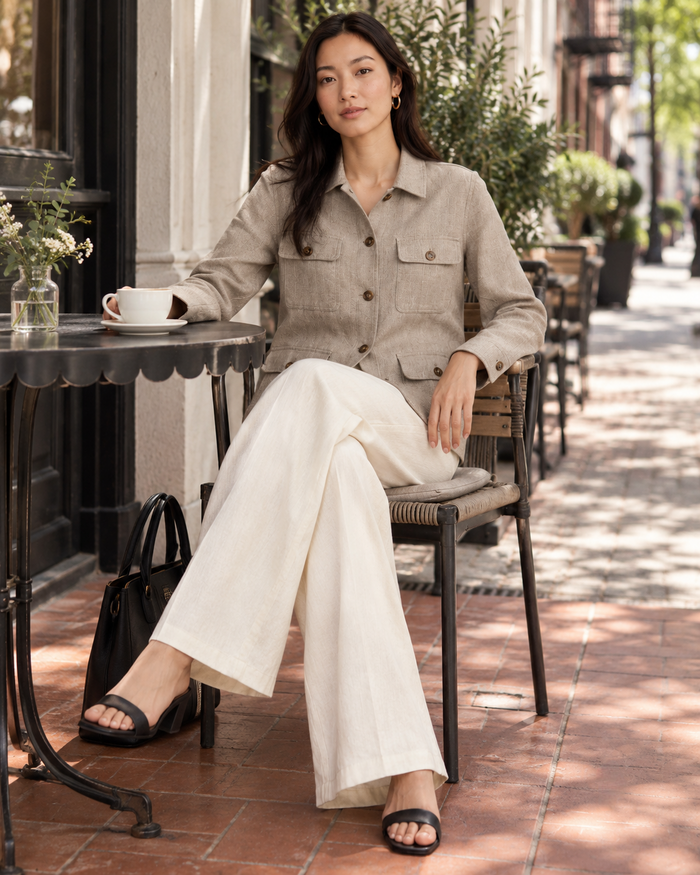 Fernhollow Linen Safari Jacket lifestyle