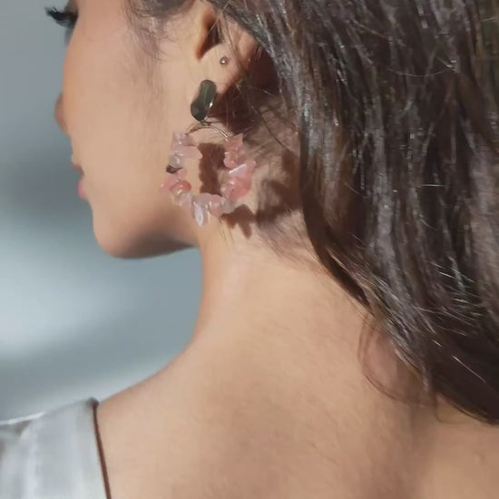 Grey Satin Crop Top with Hand-Embroidered Dual-Tone Sequin Heart